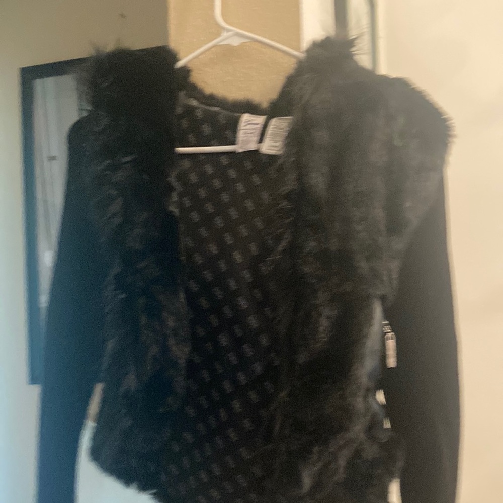 Leather Faux Fur Jacket